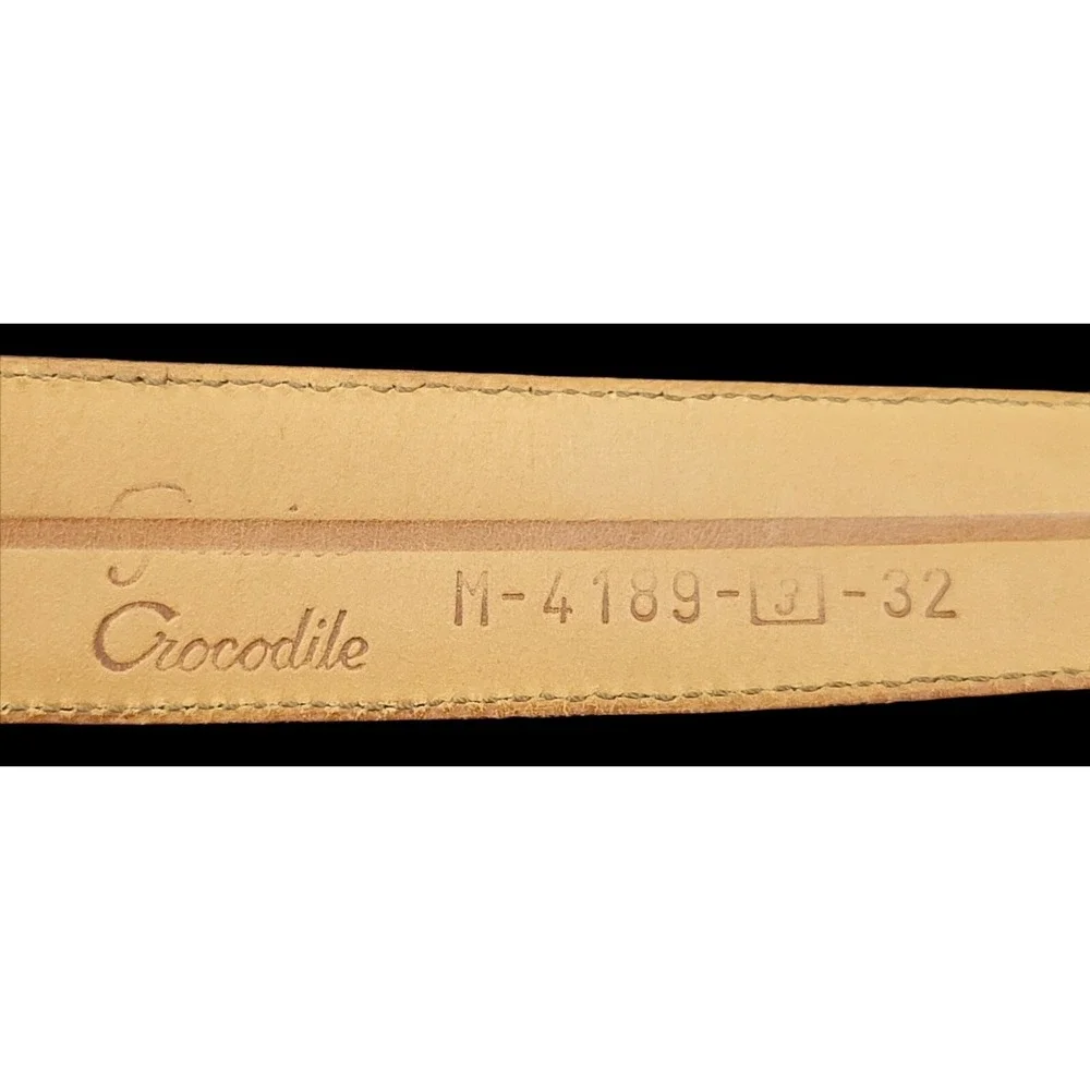 CALE Belt Genuine Crocodile 1 1/8